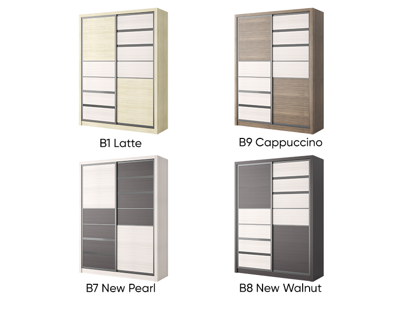 Choose your wood colour from 4 modern shades.