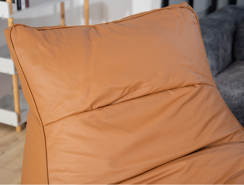 Upholstered with premium genuine leather. Durable. Easy to maintain. Practical & beautiful.