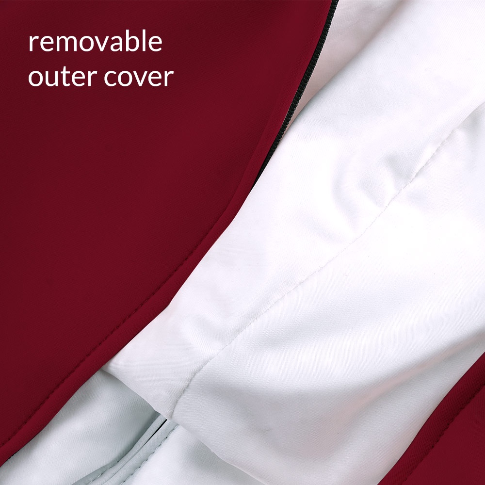 Elastic inner bag under the hood - the famous dooble™ layer - for durability, safety, and easier maintenance. Remove the cover to clean when necessary.  
