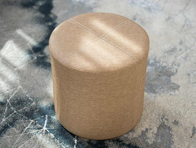 Comfy stool. Versatile design. Compact size.