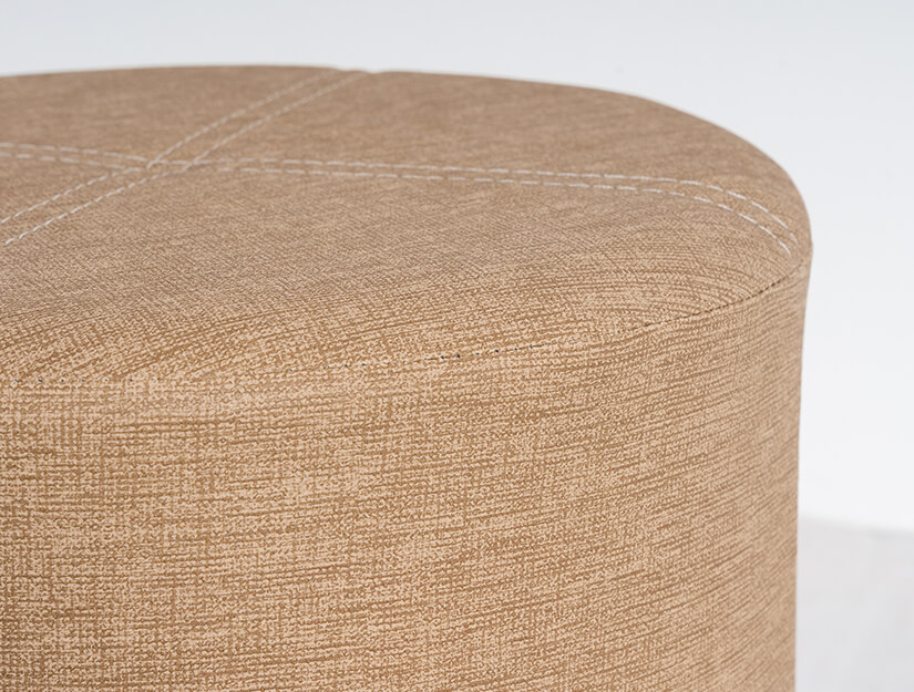 Upholstered with high-quality, durable fabric. High density foam seat.