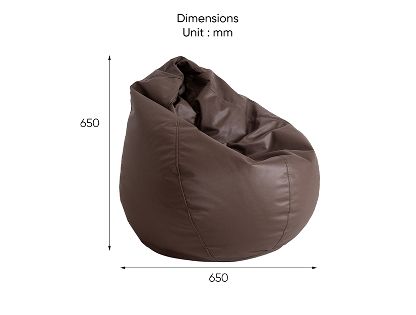 The dimensions of the KUMO Kyodai Bean Bag
