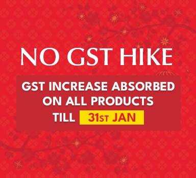 GST Increase Absorbed till 31st Jan 2023