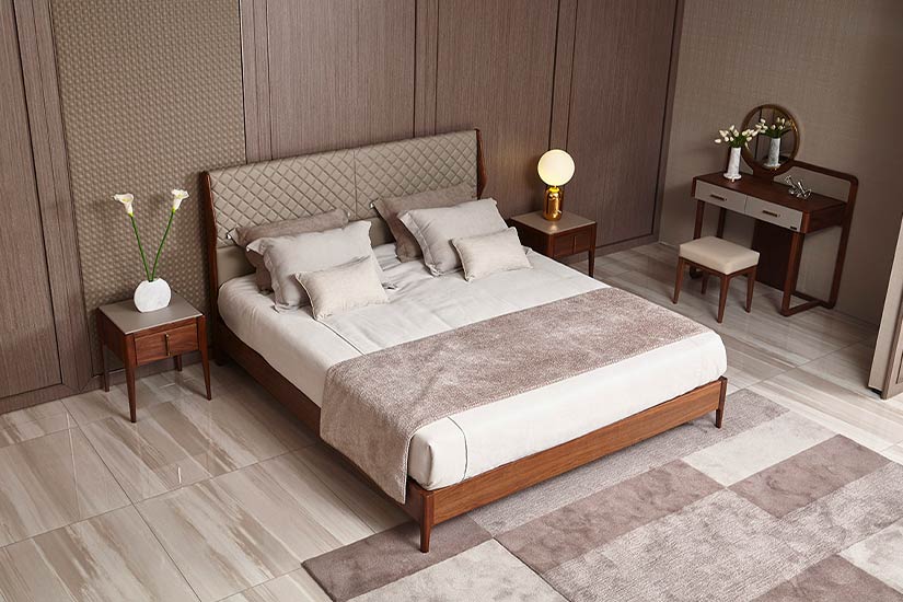Designed to impress, the Adams Ash Wood bedframe's extraordinary presence elevates the beauty of its surrounding. 