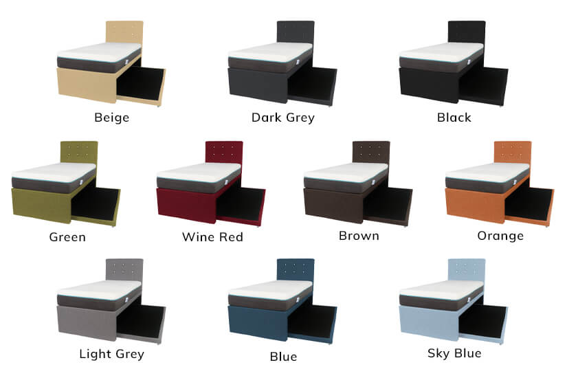 10 beautiful colours are available for you to choose from for this design