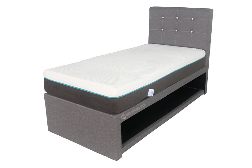 The Hadley 2-in-1 Fabric Bed Frame is the ideal bed frame when you have guests staying over.