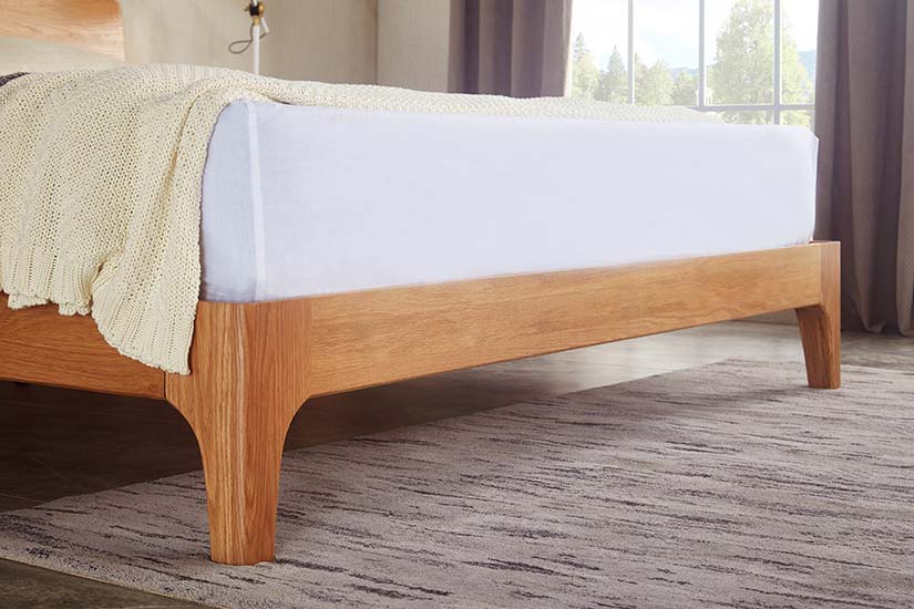 Nara American Oak Wood Bed Frame, How To Fix A Bent Sofa Bed Frame